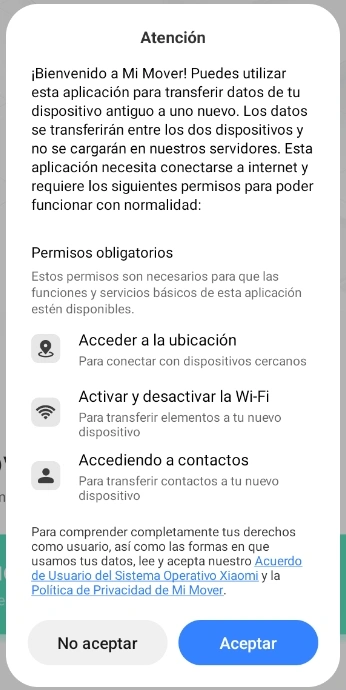 mi mover permisos