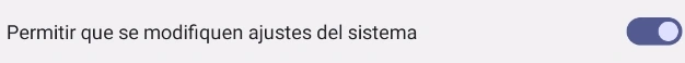 permitir que se modifiquen ajustes del sistema